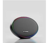 HiFuture ORBIT Black, 80W Output (Max.power), Built-in Powerful DSP with DynaBoost Technology, Pair to Stereo Sound System (TWS Mode), Wireless 5.4, Orbit Lighting, Aluminum Elegance, Up to 8 Hours Playtime, Support Extension Media Player, Connection:USB