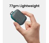 HiFuture Pocket S Grey,  Bluetooth 5.4, IPX7 Waterproof, 5W Output, Pair to Play (TWS Mode), Up to 8 Hours Playtime, Support Clip for Wear, Support Magnetic