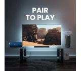 HiFuture Gravity Black, 2-Way Speaker System, 30W*1+15W*1, IPX7 Waterproof, Up to 10 Hours Playtime, Bluetooth 5.3, Pair to Play (TWS Mode)