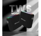 HiFuture Vocalist300 Black, 150W Output, Karaoke Enable, Two Wireless Microphone, 18000mAh Battery (Support Power Bank), RGB Lighting, Pair to Play (TWS Mode), Bluetooth 5.3