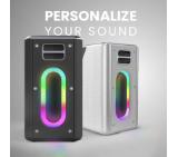 HiFuture MusicBox Black, 3-Way Speaker System, 100W Output, Built-in DynaBoost Bass Technology, Built-in DC12V Non-Stop Playing Power Socket, Enable Karaoke Dancing Light, Up to 8 Hours Playtime, Bluetooth 5.3, Pair to Play (TWS Mode)