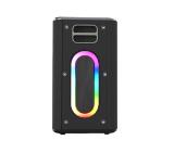 HiFuture MusicBox Black, 3-Way Speaker System, 100W Output, Built-in DynaBoost Bass Technology, Built-in DC12V Non-Stop Playing Power Socket, Enable Karaoke Dancing Light, Up to 8 Hours Playtime, Bluetooth 5.3, Pair to Play (TWS Mode)