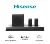 Hisense AX5140Q,Soundbar, 5.1.4 Ch., 600W, BT, Dolby Atmos, Black