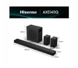 Hisense AX5140Q,Soundbar, 5.1.4 Ch., 600W, BT, Dolby Atmos, Black