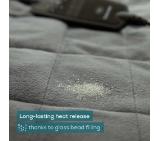 Beurer HK 145 CosyWeight Green Planet XXL, 100% recycled material, Adherent heating pad thanks to glass bead filling,BSS, OEKO-TEX Standard 100, 6 temperature settings, automatic switch off after 90 min; washable on 30°