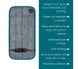 Beurer HK 145 CosyWeight Green Planet XXL, 100% recycled material, Adherent heating pad thanks to glass bead filling,BSS, OEKO-TEX Standard 100, 6 temperature settings, automatic switch off after 90 min; washable on 30°