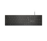 Natec Keyboard Herring Glow US, Black, Slim
