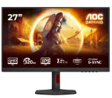 AOC Q27G4SRU, 27" Fast IPS WLED, 2560x1440@320Hz, 1ms GtG, 0.3ms MPRT, 450cd m2, 1000:1, Adaptive Sync, FlickerFree, Low Blue Light,  2Wx2, Tilt, Height Adjust, Pivot, Swivel, 2xHDMI, DP, USB hub