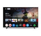 Thomson 43" UHD Google TV; 3840 x 2160 (4K UHD), DLED, 60 Hz, Dolby Audio, Google Cast, DVB-T/T2/C/S/S2, HDR10,  Wi-Fi, Bluetooth, LAN, HDMI 3 (2.1), USB 2 (2.0), AV IN, Hotel mode, Side Feet, Black