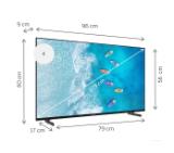 Thomson 43" UHD Google TV; 3840 x 2160 (4K UHD), DLED, 60 Hz, Dolby Audio, Google Cast, DVB-T/T2/C/S/S2, HDR10,  Wi-Fi, Bluetooth, LAN, HDMI 3 (2.1), USB 2 (2.0), AV IN, Hotel mode, Side Feet, Black