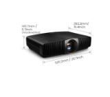 BenQ W5800 Laser Home Cinema Projector, 4K UHD (3840?2160), 2600 ANSI lumens, 1.6x, 1.52~2.45 Throw Ratio, 3D, Vertical Keystone, Motorized Glass Lens, HDMIx2 (eARC 7.1 channel), RJ45, USBx2, RS232, No Speaker, 10.5kg, Black