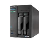 Asustor Lockerstor AS6702T, 2 Bay NAS, Intel Jasper Lake 4C 2.0 GHz, 4GB DDR4 SODIMM, M.2 NVMe x4 slots (Diskless), USB 2.0, USB 3.2 Gen 2x2, Dual 5GbE Ports, WOW (Wake on WAN), AES-NI hardware encryption, MyArchive (support btrfs and snapshot), Black