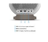 BenQ GV32 Portable Ceiling Projector, 1080P (1920x1080), 100K:1, 500 ANSI Lumens, 1.2X, Auto Keystone, HDMI (ARC 5.1 channel), USB-C (w/DP PD), USB, BT 5.0,  2x4W Speakers + 10W Woofer, Google TV, SmartRemote App, WiFi, 1.6kg, White