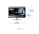 BenQ EX271UZ 27” 4K 166 PPI 240Hz MOBIUZ OLED Gaming Monitor, EX271UZ WHITE