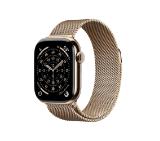 Apple Watch S11 Cellular 42mm Gold Titanium Case with Gold Milanese Loop
