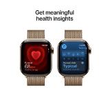 Apple Watch S11 Cellular 42mm Gold Titanium Case with Gold Milanese Loop