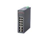 HikVision 8 Port Gigabit Smart Managed Industrial POE Switch, 8 x Gigabit PoE RJ45 ports, 4 x Gigabit SFP fiber optical ports, PoE Power Budget 300 W, Up to 300 m Long-range Transmission, 6 kV Surge Protection, -40 °C to 75 °C wide temperature range