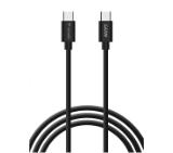 Verbatim Mini GaN Charger 65W with Display + 60W USB-C to USB-C Cable (Charger and Data transfer) Grey