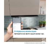 Bosch DBB67DP60, SER6, Integrated box hood 60cm A+, EcoSilenceDrive, max 433(699)m3/h, 57(68)dB, 3+1 speeds, CoP A, Grease eff. 85,3%(B), Glass touch control, HC, Color temp. adjust, Matt black
