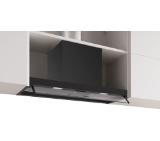 Bosch DBB85CC60, SER4, Integrated box hood 80cm B, max 582m3/h, 65dB, 3 speeds, CoP B, Grease eff. 91%(B), Glass panel, Push buttons, Matt black