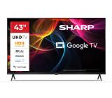 Sharp 43HL4265E, 43" Google TV, 4K Ultra HD  3840x2160 Frameless, 1 000 000:1, AQUOS, DVB-T/T2/C/S/S2, Active Motion 1000, HDR10, Dolby Atmos, Dolby Vision, Google Assistant, Google Cast, HDMI 2.1 with eARC, 3.5mm Headphone jack / line-out, USB, Wi-Fi