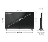 Sharp 43HL4265E, 43" Google TV, 4K Ultra HD  3840x2160 Frameless, 1 000 000:1, AQUOS, DVB-T/T2/C/S/S2, Active Motion 1000, HDR10, Dolby Atmos, Dolby Vision, Google Assistant, Google Cast, HDMI 2.1 with eARC, 3.5mm Headphone jack / line-out, USB, Wi-Fi