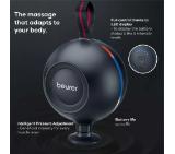 Beurer MG 101 SensorBoost, Integrated pressure sensor, Ergonomically shaped, 5 massage attachments, 5 intensity levels, Lithium-ion battery, black