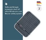 Beurer HK SE Cosy and soft heat pad;  3 temperature settings, automatic switch off after 90 min; washable on 30°; Gray