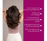 Beurer HT 85 Rotaiting  hot air brush, ionic function, caremic coating, 2 interchangeable attachments: Heated brush and curling brush, 2 heat settings & cold air setting