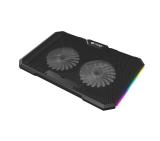 Fury Gunbai G3 Laptop Cooling Pad 14.1-17.3" 2 fans, RGB LED Light, 2 USB
