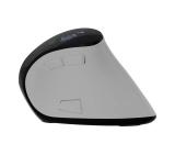 Natec Euphonie Vertical Mouse PRO Wireless  BT 5.0, 4000DPI Silent, Programmable, White