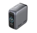 Verbatim Mini GaN Charger 100W with Display + 100W USB-C to USB-C Cable (Charger and Data transfer) Grey