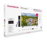 Thomson FHD TV 32"; Google TV; 1920 x 1080 (FHD), QLED, 60 Hz, HDR10, Dolby Audio, DVB-T/T2/C/S/S2, Wi-Fi, Bluetooth, LAN, HDMI 3 (1.4), USB 2 (2.0), S/PDIF 1x optical, AV IN,  12 Volt adapter included (12V/4A), Hotel mode, Adjustable Side Feet, Grey