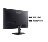 Acer Nitro KG240YW3bmiipx, 23.8'', FHD (1920X1080) IPS, ZeroFrame, FreeSync Premium 240Hz, 1ms/0.5ms GTG, 100M:1, 250nits, 99% sRGB, 2xHDMI, DP, Audio out, Tilt, Vesa, Black