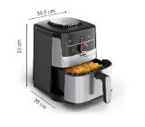 Tefal EY572DE1 Easy Fry XL SMART & SILENCE, stainless steel, 5L (1.2kg, 6 portions), 1550W, dual zones, detachable front, 8 automatic programs