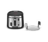 Tefal FF2588E0 Filtra Vision+, black, 1.2Kg / 2.1L, 1900W, timer, fix bowl, washable (lid, basket), adj. thermostat, on/off