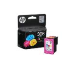 HP 308 Tri-Color Original Ink Cartridge