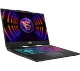 MSI Cyborg 15 A13UCK, i5-13420H (8C/12T, up to 4.60GHz, 12 MB), GeForce RTX 3050 4GB GDDR6, 15.6" FHD (1920x1080), 144Hz, IPS-Level, 16GB DDR5 5200MHz, 512GB PCIe Gen4x4 SSD, WiFi 6E, BT 5.3, 4 Zone RGB Kbd, NO OS, 53.5Whrs, 1.98 kg