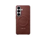 Samsung S26 Carbon Magnet Case Coral Red
