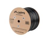 Lanberg LAN cable CAT.6 UTP 305m solid outdoor CU, Fluke passed, Black