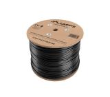 Lanberg LAN cable CAT.6 UTP 305m solid outdoor CU, Fluke passed, Black