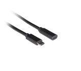 Lanberg USB-C M/F 3.1 cable 1.5m, Black