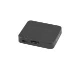 Lanberg Splitter Video HDMI->2x HDMI 4K + USB-C port, Black