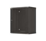 Lanberg Rack Cabinet, 19" wall-mount 12U/540x350 (flat pack) with glass door, Black