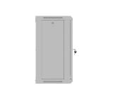 Lanberg Rack Cabinet, 19" wall-mount 12U/540x350 (flat pack) with glass door, Grey