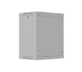 Lanberg Rack Cabinet, 19" wall-mount 12U/540x350 (flat pack) with glass door, Grey