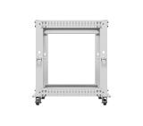 Lanberg open rack 19" 12U 600x600-1100 adjustable, grey