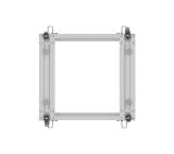 Lanberg open rack 19" 12U 600x600-1100 adjustable, grey