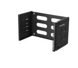 Lanberg Folding Bracket, wall-mount 19" 6U 497x400/240, Black