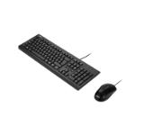 Asus U2000 KEYBOARD+MOUSE/BK/UI//WIN11/COPILOT, Wired, Black